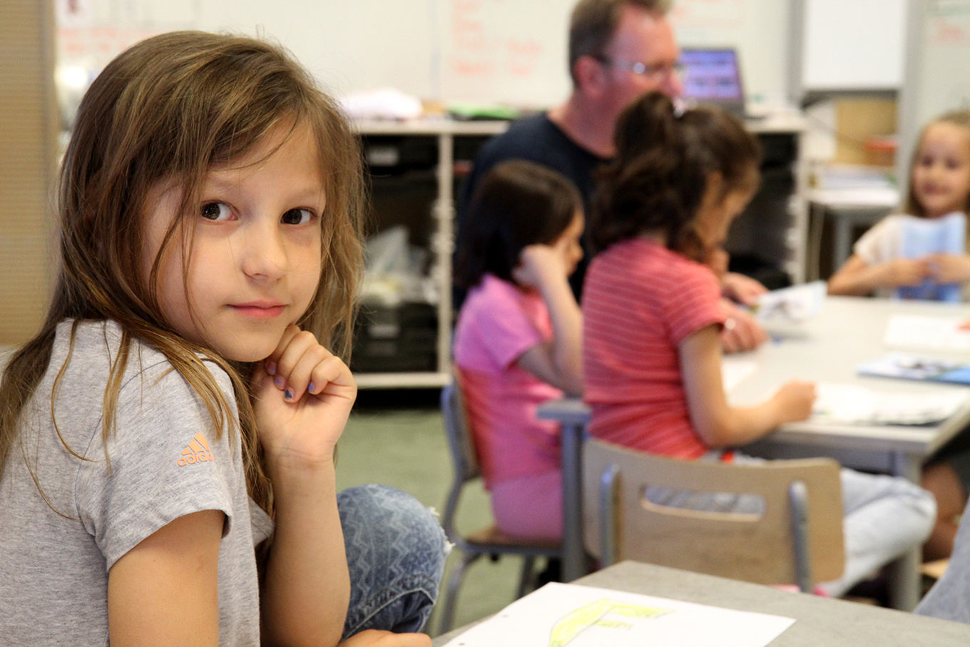 Foto: Heidi M. Skjebstad Jente i klasserom