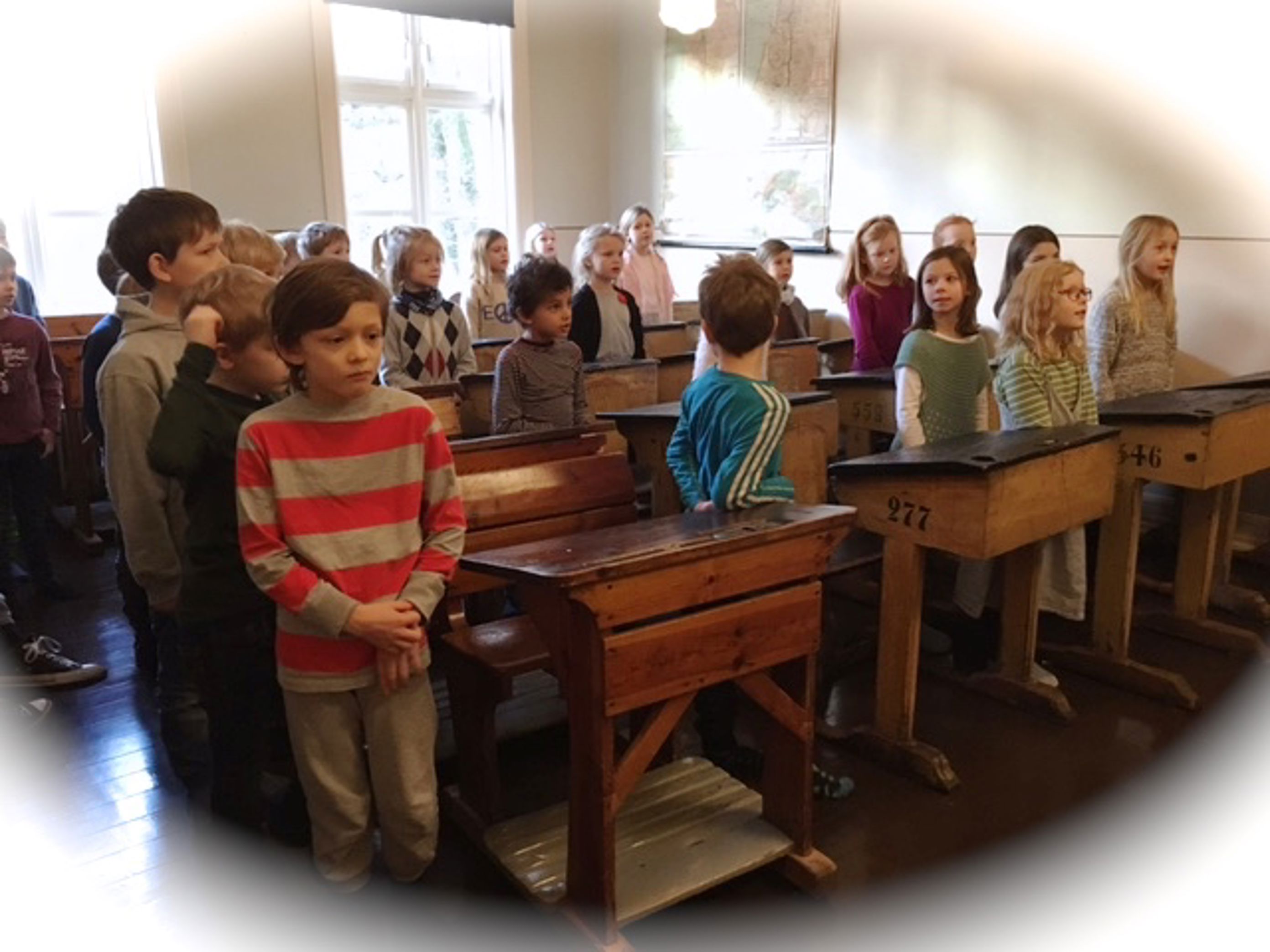 På skolemuseet På skolemuseet